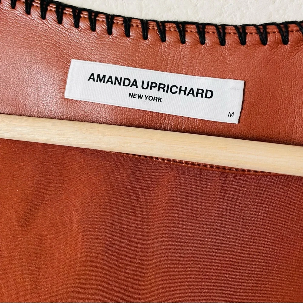 NWOT Amanda Uprichard MEDIUM Ginger vest and skirt set in Chestnut